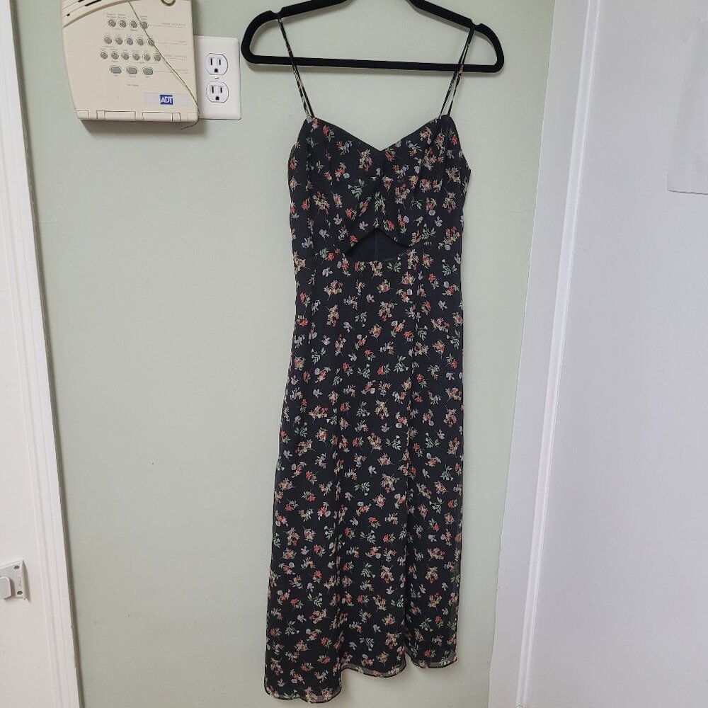 Bailey 44 Floral Midi dress with cutout size 6